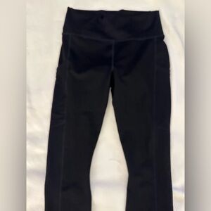 Fabletics Power Hold Black Leggings with Pockets Size Large Inseam